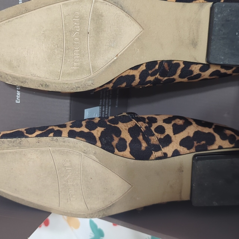 Franco Sarto Animal Print Mary Jane Flats - Picture 5 of 5